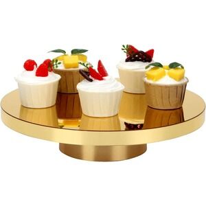 11.8" Gold Cake Stand Display Pedestal Dessert Party Serving Platter
